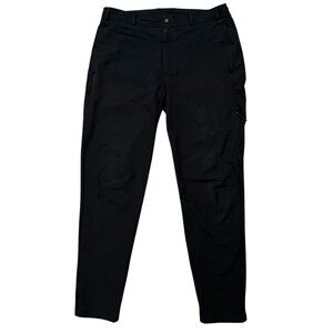 Mack Weldon Radius Flex Jogger Pants Mens L Stretch Flex Waist Zip Pocket Black